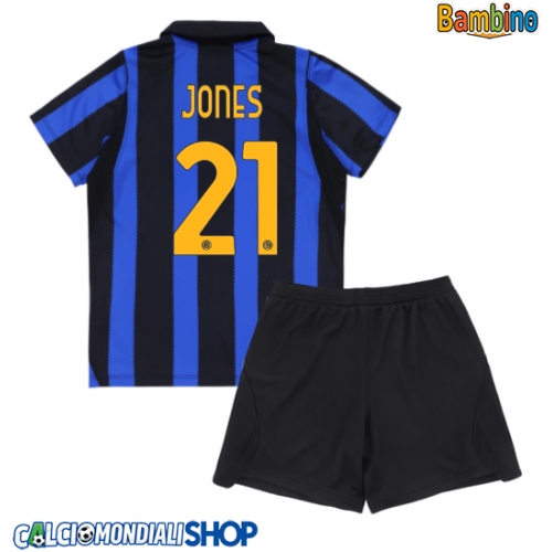Maglie da calcio Inter Milan Curtis Jones #21 Prima Maglia Bambino 2026-27 Manica Corta + Pantaloni corti)